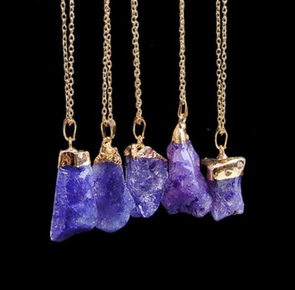 Ogrlica z obeskom FLUORIT- Viola 826