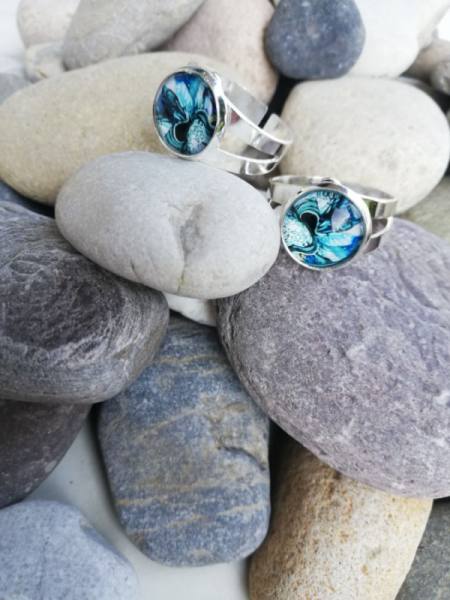 Unika ❤️ nastavljiv unikaten prstan -7 969