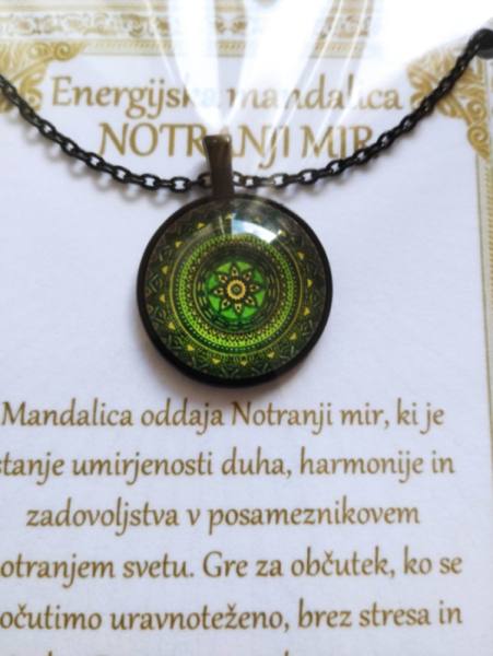 Ogrlica z energijsko mandalo za NOTRANJI MIR 1651