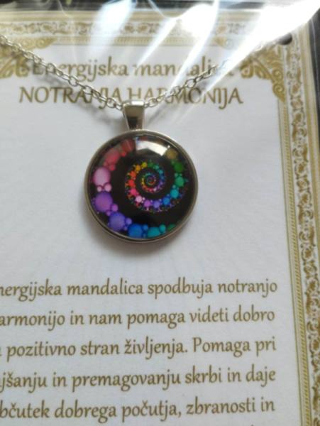 Ogrlica z energijsko mandalo za NOTRANJO HARMONIJO 1660