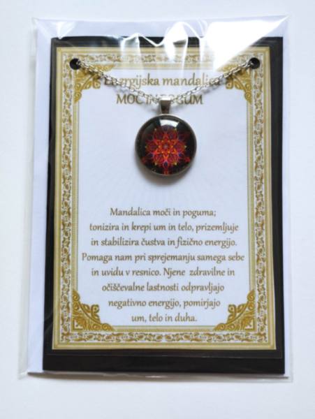 Ogrlica z energijsko mandalo za MOČ IN POGUM 1667
