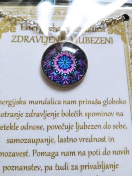 Ogrlica z energijsko mandalo za ZDRAVLJENJE LJUBEZNI 1632