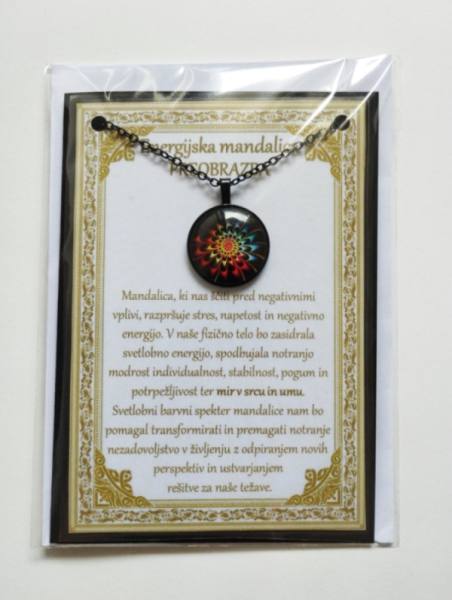 Ogrlica z energijsko mandalo za PREOBRAZBO 1643