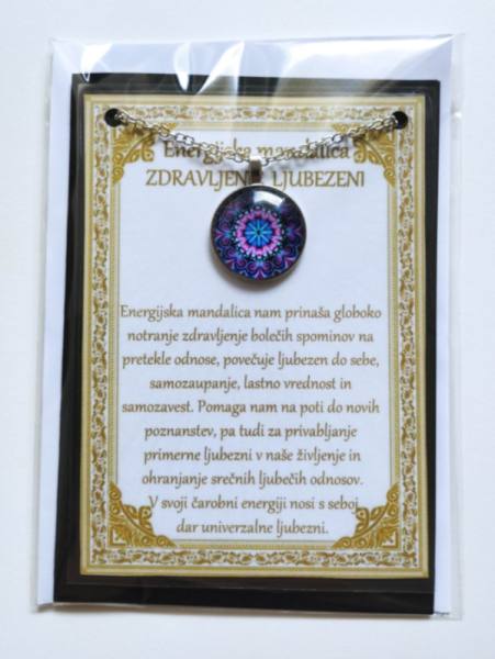 Ogrlica z energijsko mandalo za ZDRAVLJENJE LJUBEZNI 1630