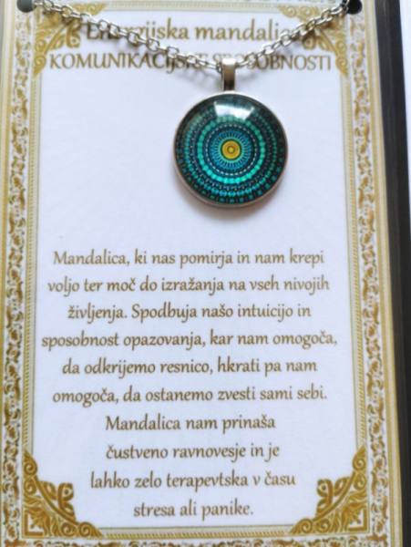 Ogrlica z energijsko mandalo za KOMUNIKACIJSKE SPOSOBNOSTI 1636