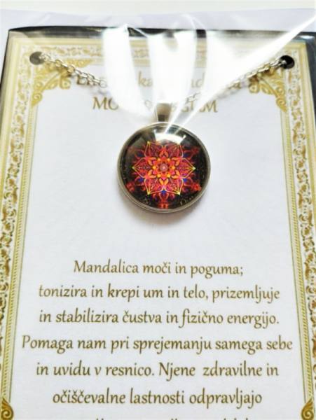 Ogrlica z energijsko mandalo za MOČ IN POGUM 1664