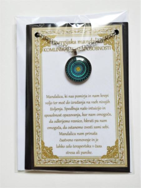 Ogrlica z energijsko mandalo za KOMUNIKACIJSKE SPOSOBNOSTI 1637