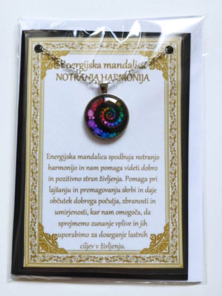 Ogrlica z energijsko mandalo za NOTRANJO HARMONIJO 1659