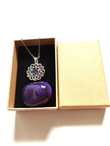 Ogrlica čakra kristalov v lotosovem cvetu 1765