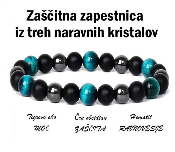 Energijska zapestnica iz naravnih kristalov - 5 1430