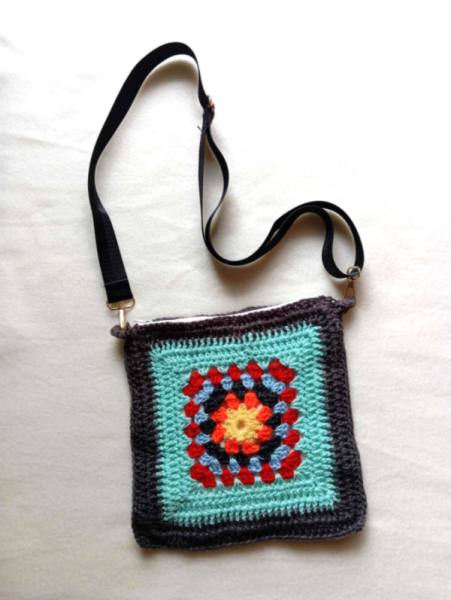 Kvačkana unikatna torbica za čez rame - 2 2353