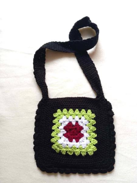 Kvačkana unikatna torbica za čez rame - 6 2362