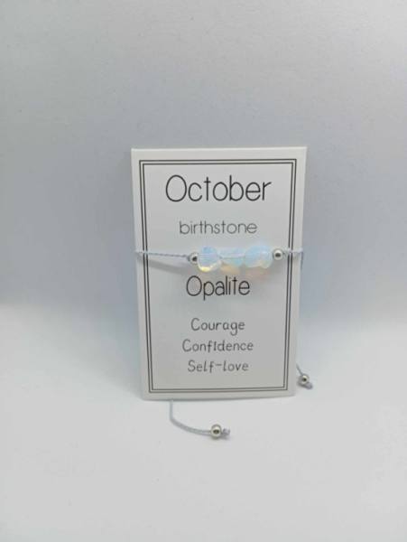 Zapestnica za Astrološki mesec OKTOBER - OPALIT  2437