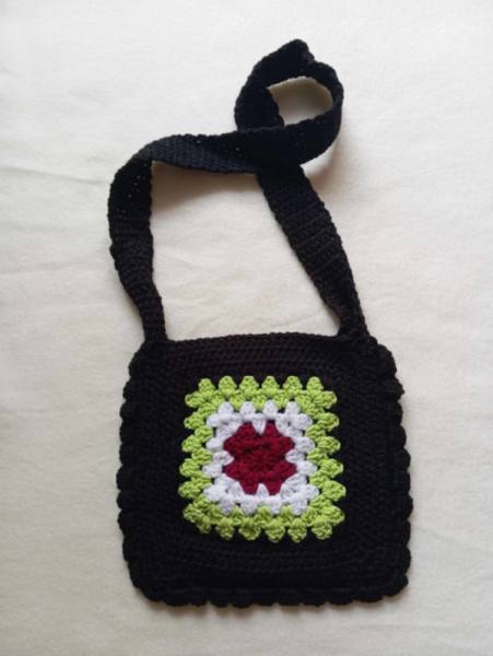 Kvačkana unikatna torbica za čez rame - 6 2361