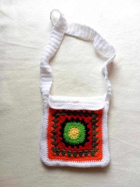 Kvačkana unikatna torbica za čez rame - 7 2364