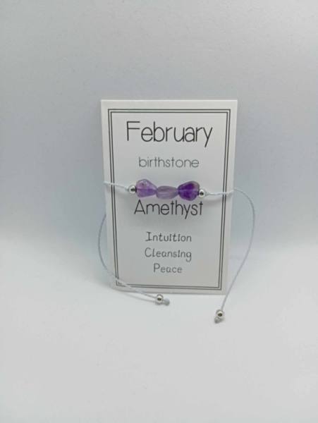 Zapestnica za Astrološki mesec FEBRUAR - AMETIST  2414