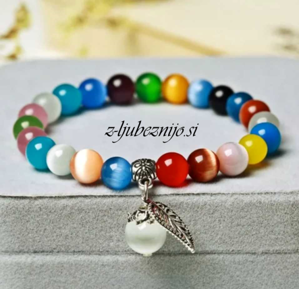 Zapestnica mačje oko - večbarvna 2123