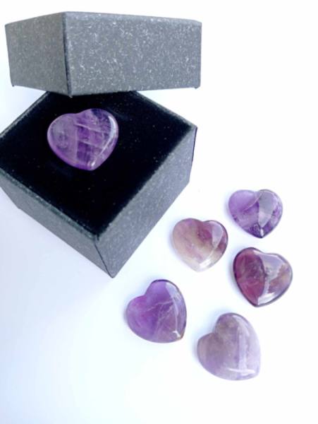 Srček iz kristala Ametist - 
