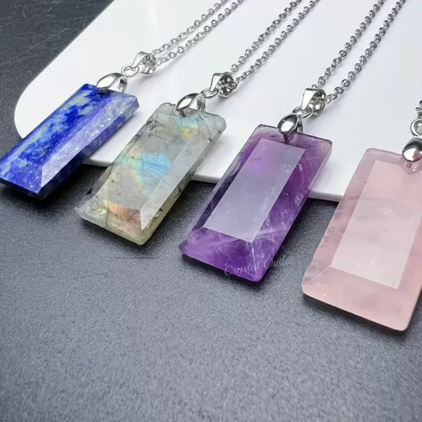 Verižica z obeskom ametist – kristalom miru in intuicije 4411