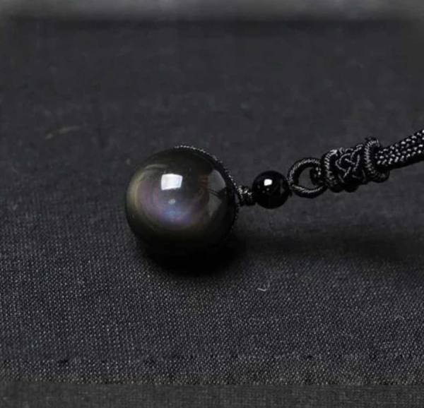 Obsidianova moč – ogrlica zaščite in duhovne jasnosti 4323