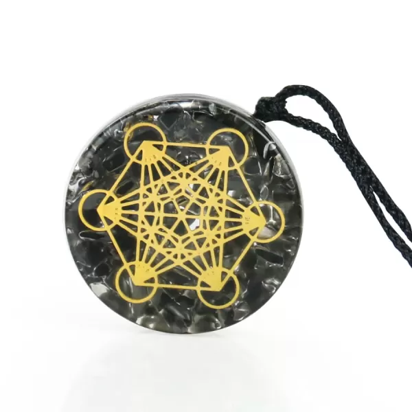 Orgonitna ogrlica z kristali - Obsidian 4355