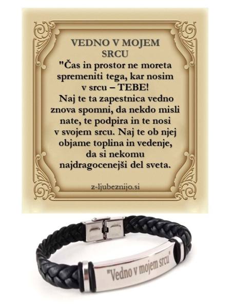 Zapestnice s posvetilom - VEDNO V MOJEM SRCU 4880