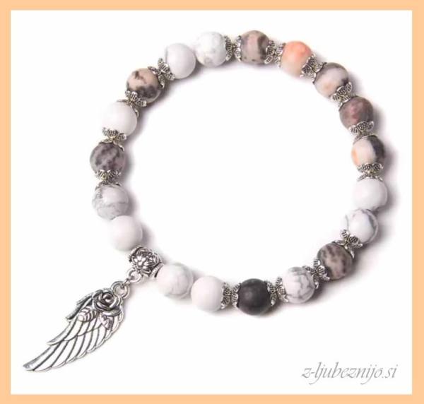 Angelska zapestnica Hvaležnosti – Heliolit & Howlit 5039