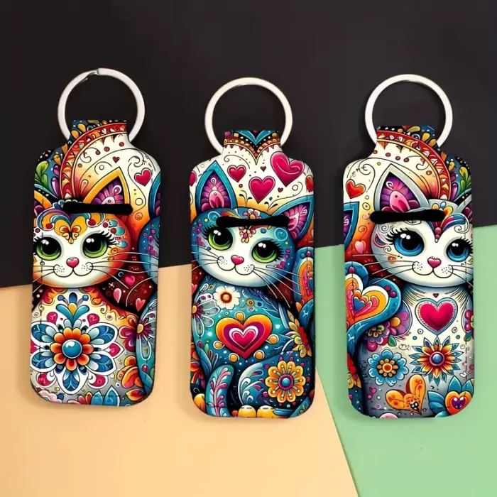 Obesek za ključe ali torbico – Mavrični Muc Ljubezni 5149