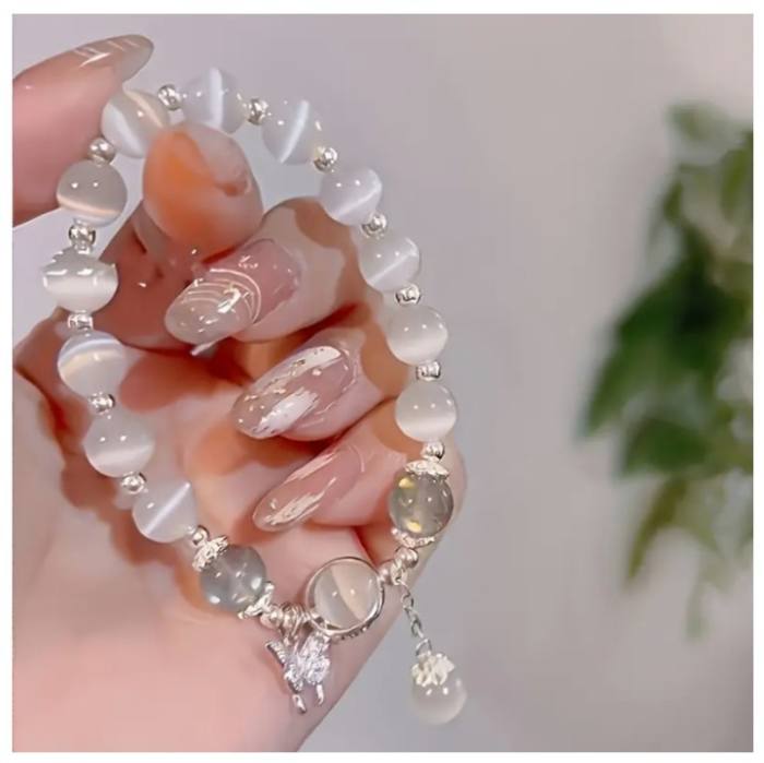 Zapestnica iz kristalov - ZA PODPORO V TEŽKIH TRENUTKIH❤️ (z žepnim kristalom) 5890