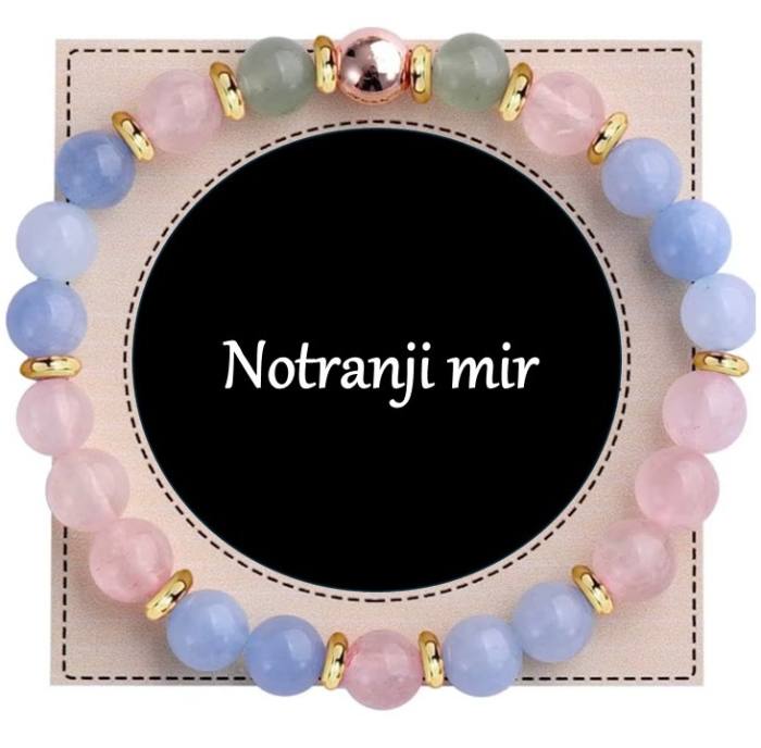 Zapestnica iz naravnih kristalov za NOTRANJI MIR 5763