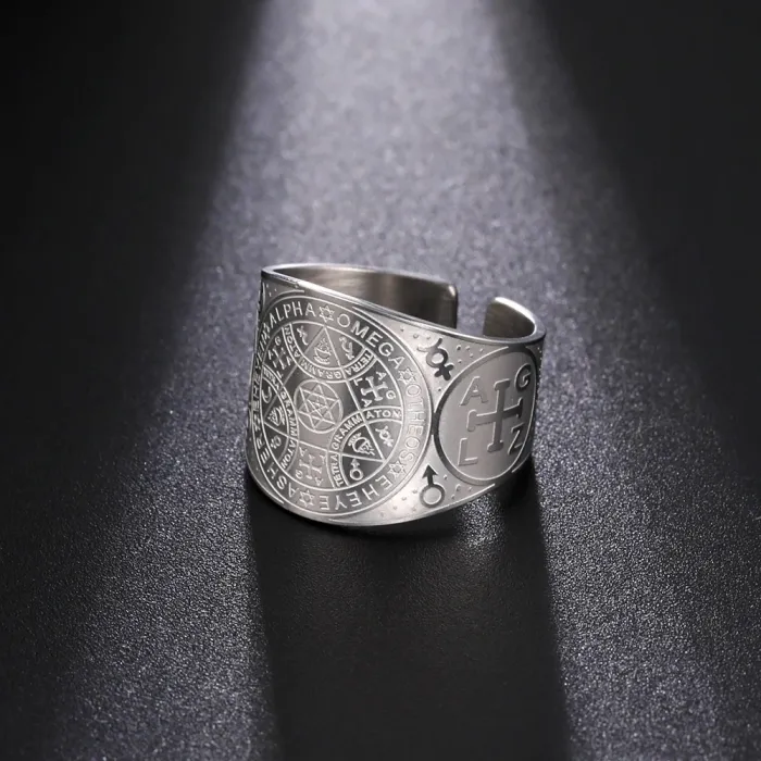 Prstan z Magičnim Pentaklom Kralja Salomona  5347