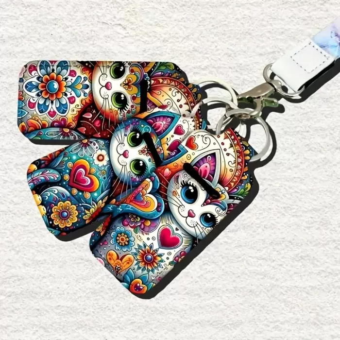 Obesek za ključe ali torbico – Mavrični Muc Ljubezni 5147