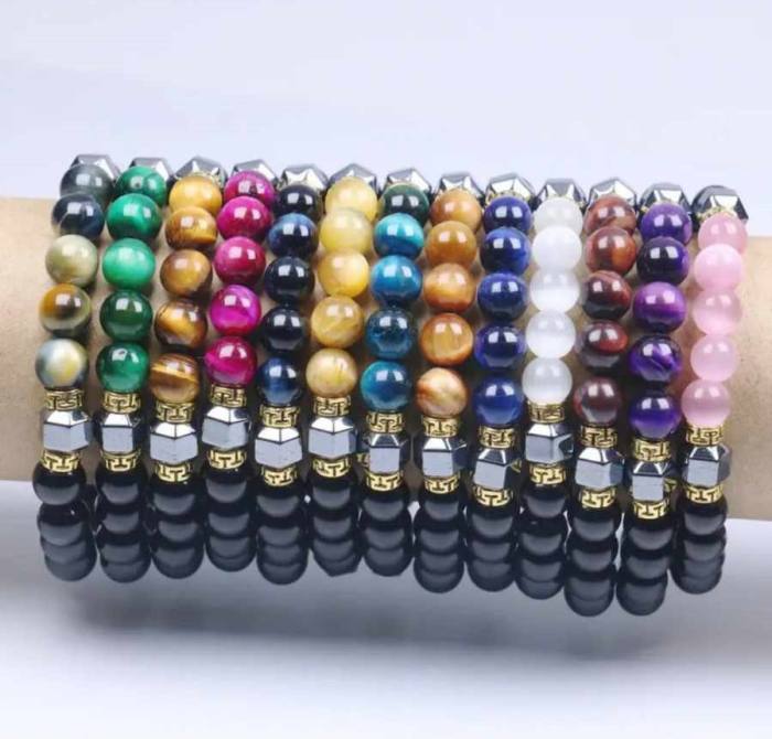 Energetska zapestnica - Viola tigrovo oko 5182