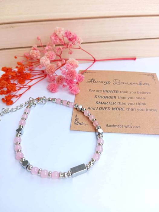 Zapestnica Roževec (Rose Quartz) – UPANJE 5579