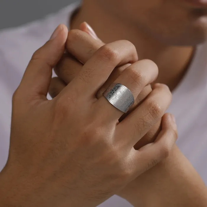 Prstan z Magičnim Pentaklom Kralja Salomona  5345