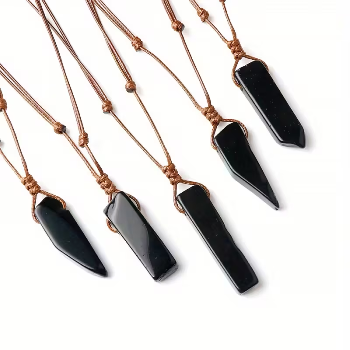 Obesek iz obsidiana – Kamen zaščite, resnice in notranjega prebujenja 6213