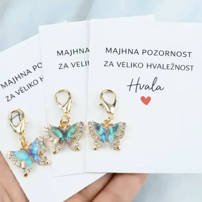 Obesek Metuljček hvaležnosti in sreče 6604