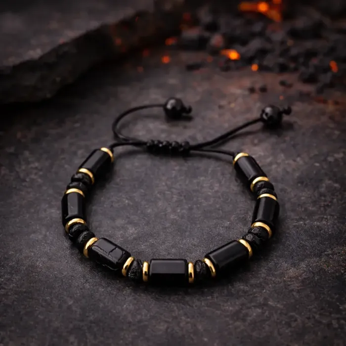 Zapestnica za pogum iz črnega turmalina 6368