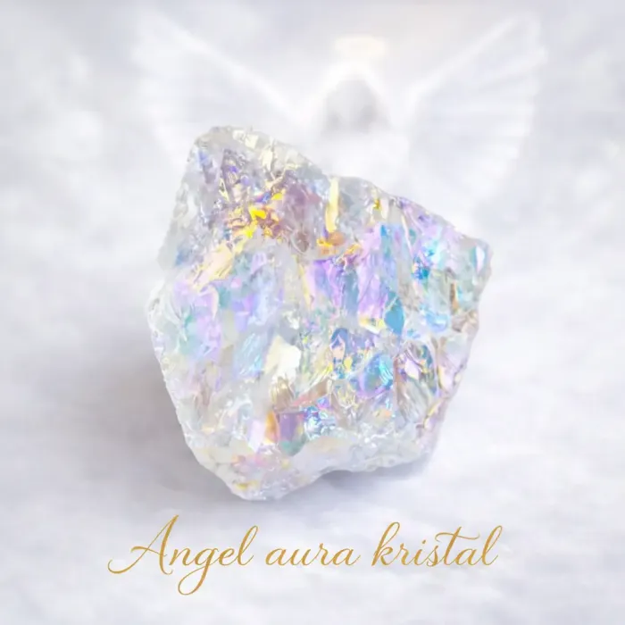 Angel Aura kristal – surov angelski kristal z mavričnim leskom❤️ 6894