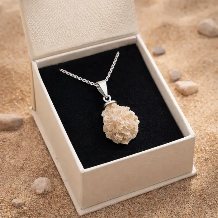 Puščavska Roža – naravni kristalni obesek 6823