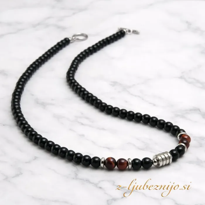 Ogrlica za pogum in moč – tigrovo oko  6656