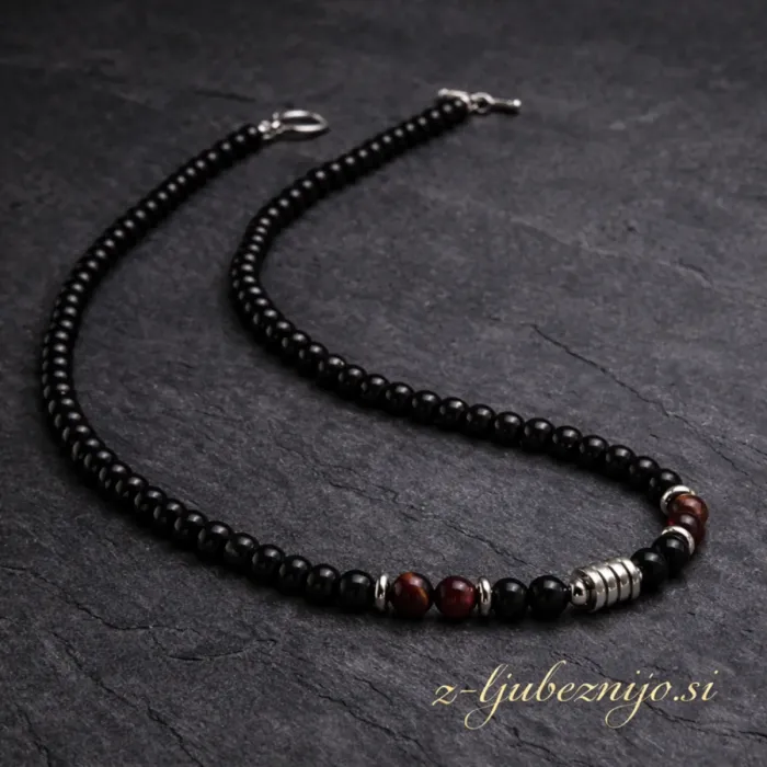 Ogrlica za pogum in moč – tigrovo oko  6655