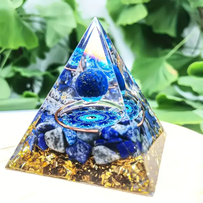Orgonitna piramida iz Lapis Lazulija – Modra energija miru in jasnosti 6091