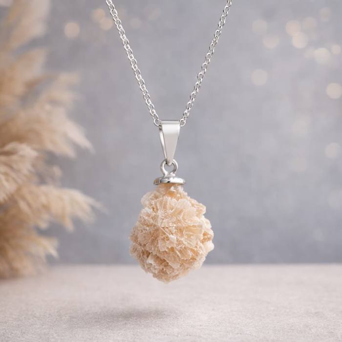 Puščavska Roža – naravni kristalni obesek 6824