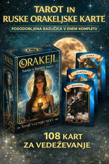 KARTE -  Ruski Orakelj (Komplet 108 kart z natančno razlago v slovenskem jeziku) 6704