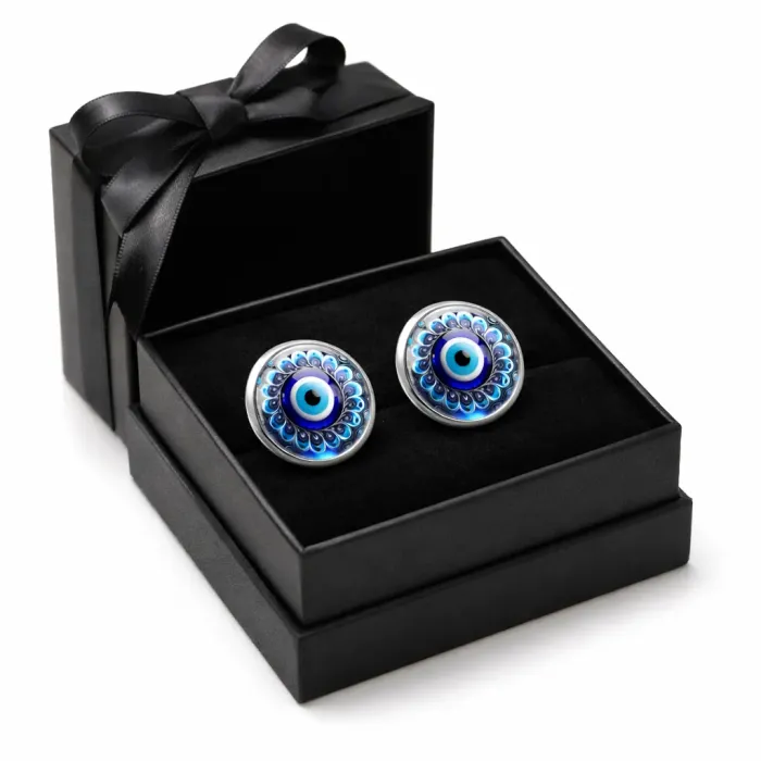 Uhani zlobno oko – simbol zaščite in notranje moči 6938