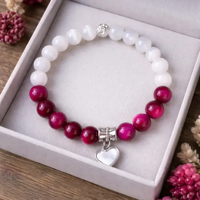 Zapestnica Čiste ljubezeni – Selenit, in Mačje viola oko 6346