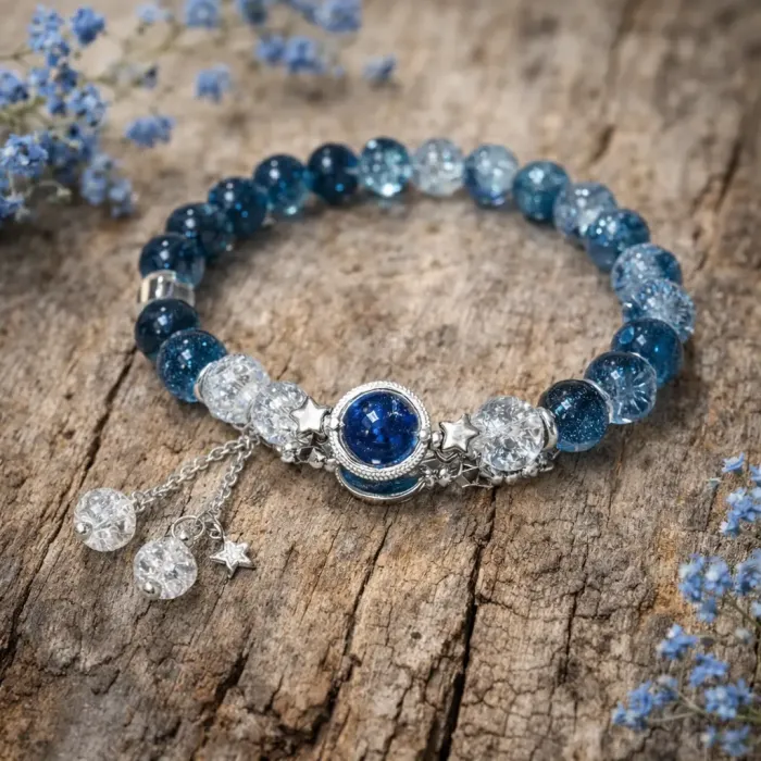 ZAPESTNICA ZA TRENUTKE PREIZKUŠENJ❤️z žepnim kristalom 6924